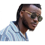 Charly Therapy Maverick Sunglasses - Green/Gold