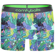 Comfyballs Cotton Long Boxer - Tropical Green