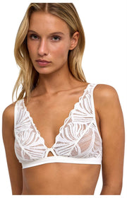 Falke Delicate Touch Triangle Bralette - Ivory