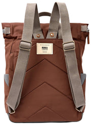 Roka Canfield B Medium Recycled Nylon Backpack - Rocky Road Brown