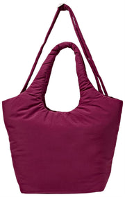Roka Oxford Medium Taslon Shoulder Bag - Merlot Red