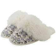 totes-toasties-fair-isle-knit-mule-slippers---blue-34475719