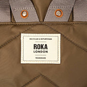 Roka Canfield B Medium Recycled Nylon Backpack - Army Green