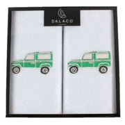 Dalaco Truck Handkerchief Set - Green/White