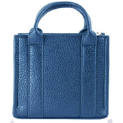 David Jones Small Square Grab Handbag - Blue Jean
