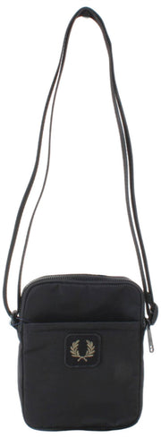 Fred Perry Crinkle Nylon Small Side Bag - Black