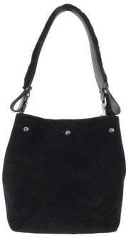 Vivienne Westwood Lottie Suede Small Shoulder Bag - Black