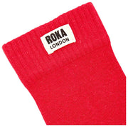 Roka Wimbledon Crew Socks - Scarlet Red