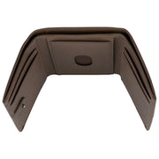 Dents Aire Trifold Card Holder Wallet - Chocolate Brown