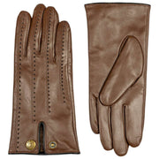 Dents Colette Touchscreen Leather Gloves - Chestnut Brown