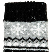 Dents Fair Isle Jacquard Design Knitted Gloves - Dove Grey