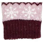 Dents Fair Isle Jacquard Design Knitted Gloves - Lilac