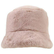 Dents Faux Fur Bucket Hat - Blush Pink