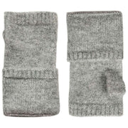 Dents Fingerless Knitted Wrist Warmers - Dove Grey