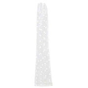 Dents Lila Long Opera Spotty Tulle Gloves - Ivory