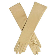 Dents Melissa Long Below Elbow Satin Gloves - Gold