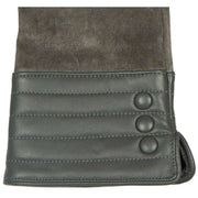 Dents Olivette Touchscreen Water Resistant Suede Gloves - Charcoal Grey