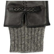 Dents Renee Touchscreen Leather Gloves - Black/Charcoal Grey