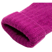 Dents Ribbed Knit Gloves - Orchid Purple