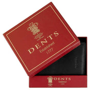 Dents Severn Leather RFID Blocking Business Card Holder - Dark Tan/Black