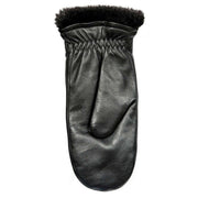 Dents Teresa Three-Point Leather Mittens - Black