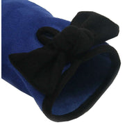 Dents Velour Lined Faux Suede Bow Gloves - Cobalt Blue/Black