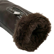 Dents Yasmin Touchscreen Leather Gloves - Mocca Brown