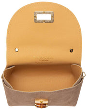 Elie Beaumont Suede Mini Bambou Bag - Mink Beige