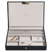 stackers-classic-set-of-4-jewellery-box---black-raffia-34950136