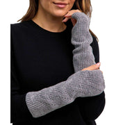 falke-ribbed-lambswool-wristlet-gloves---grey-mel-34332472
