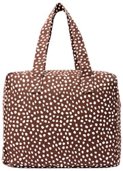 Roka Sloane Medium Cotton Canvas Tote Bag - Brown Spot