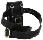 Campomaggi Siena Stud Phone Holder Bag - Black