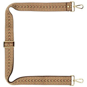 Elie Beaumont Bag Strap - Chocolate Pastel Weave Brown