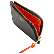 Elie Beaumont Coin Cardholder - Black/Orange