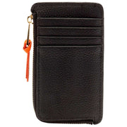 Elie Beaumont Coin Cardholder - Black/Orange
