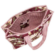 Elie Beaumont Serendipity Velvet Tote Bag - Burgundy Magnolia