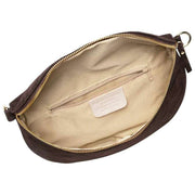 Elie Beaumont Suede Large Sling Bag - Chocolate Brown