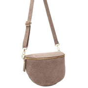 Elie Beaumont Suede Large Sling Bag - Mink Beige