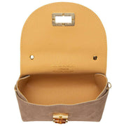 Elie Beaumont Suede Mini Bambou Bag - Mink Beige