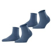 Esprit Basic Pure 2 Pack Short Socks - Bluestone