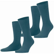 Esprit Basic Uni 2 Pack Socks - Peacock Blue