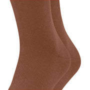 Esprit Basic Uni 2 Pack Socks - Rosewood Brown