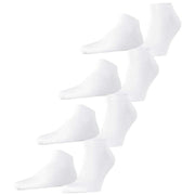 Esprit Solid Sneaker 4 Pack Socks - White