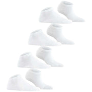 Esprit Solid Sneaker 4 Pack Socks - White