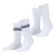 Esprit Tennis Stripe 2 Pack Socks - Off White