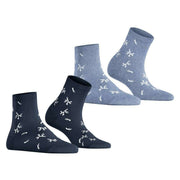 Esprit Twig 2 Pack Socks - Blue/Navy