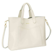 Every Other Front Pocket Soft Tote Bag - Off-White