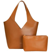 Every Other Twin Strap Halter Tote Bag - Tan