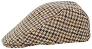 Dents Blashford Tweed Flat Cap  - Brown