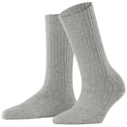 Falke Cosy Wool Boot Socks - Light Heather Grey